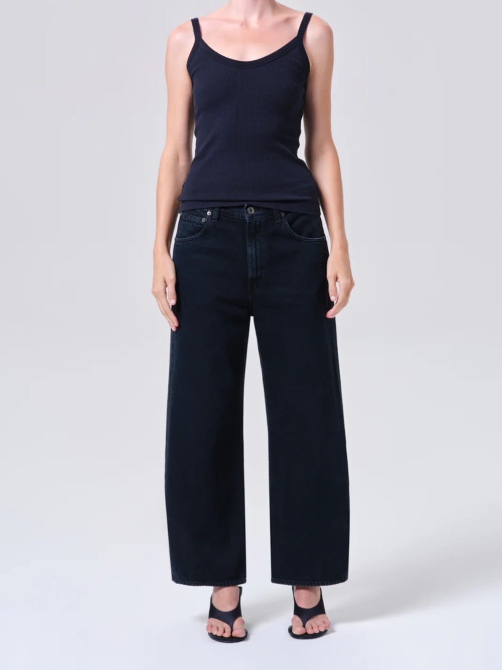 AGOLDE Low Curve Cropped Jean in Crush